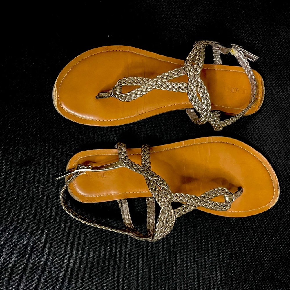 Gray sandals